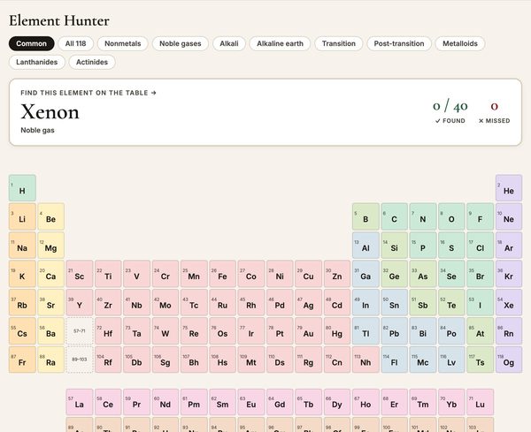 Element Hunter - free science game