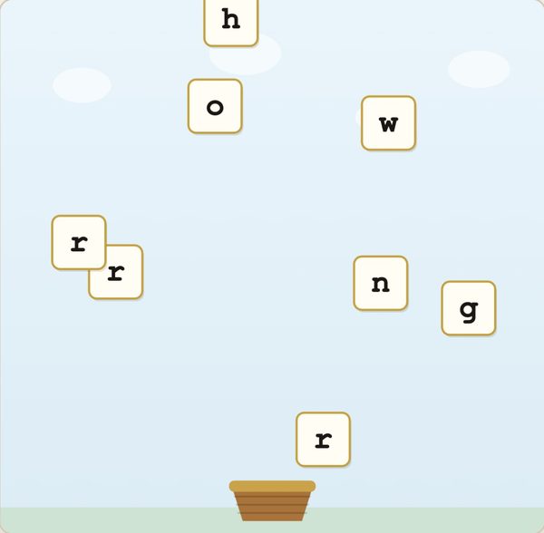 Letter Catch - free spelling game