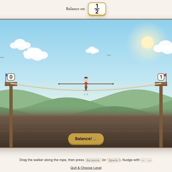 Tightrope - free math game